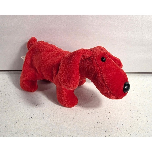 Rare retired 1996 Ty Rover Red dog Beanie Baby with Tag Errors - Picture 3 of 7